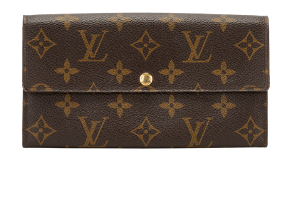 Louis Vuitton Sarah Wallet, &pound;220, Accessories, Brown, Canvas, Front view